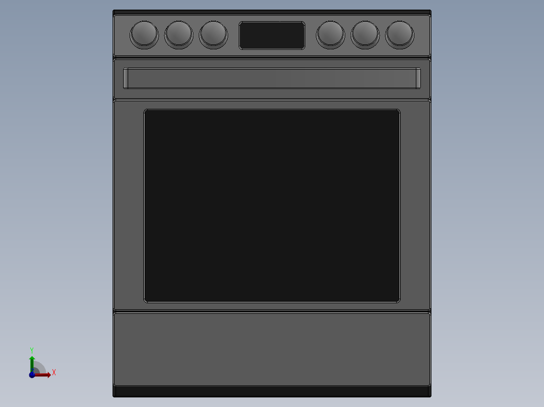 烤箱 30 英寸前视图