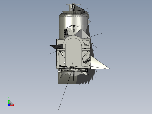 土豆去皮切丝一体机   stp前视缩略图