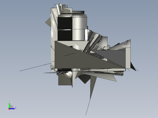 土豆去皮切丝一体机   stp左视缩略图