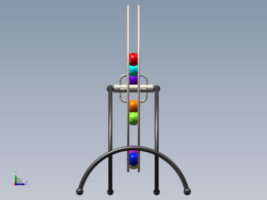 台式钢球玩具左视缩略图
