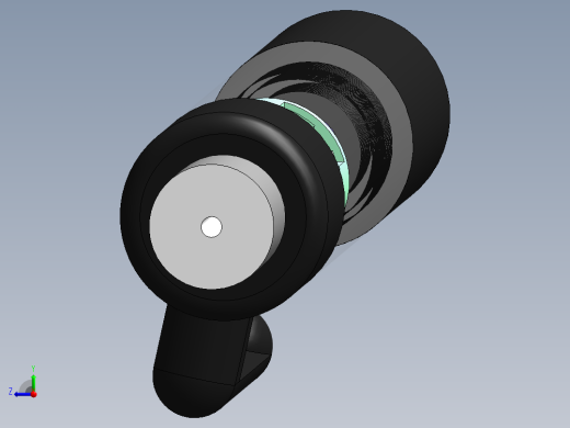 按压圆珠笔设计模型右视缩略图