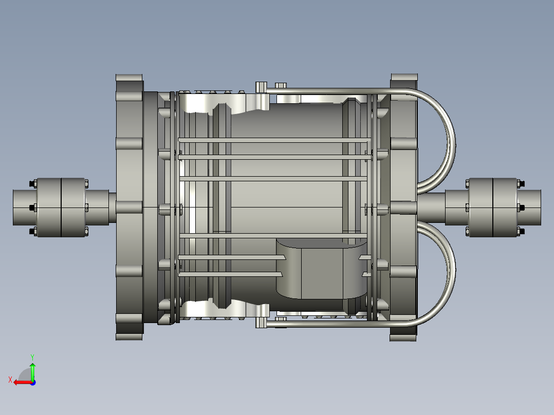 A0003857-E Machine - 双轴 200kW电机后视图