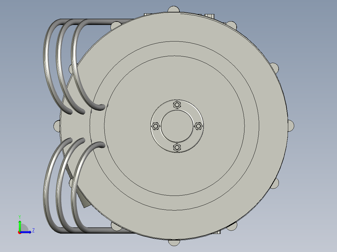 A0003857-E Machine - 双轴 200kW电机左视图