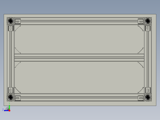 注塑车间塑胶件自动攻牙生产线设计-50型材标准桌子-0右视缩略图