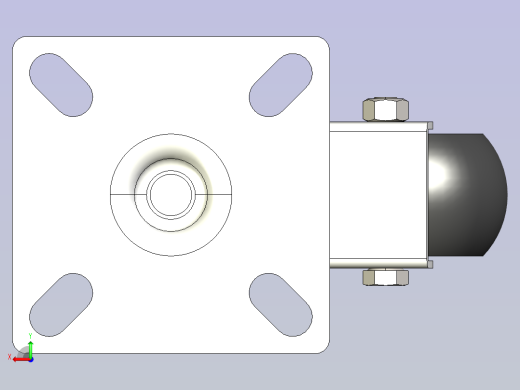 LE-FHL复合脚轮LE-FHL-2寸后视缩略图