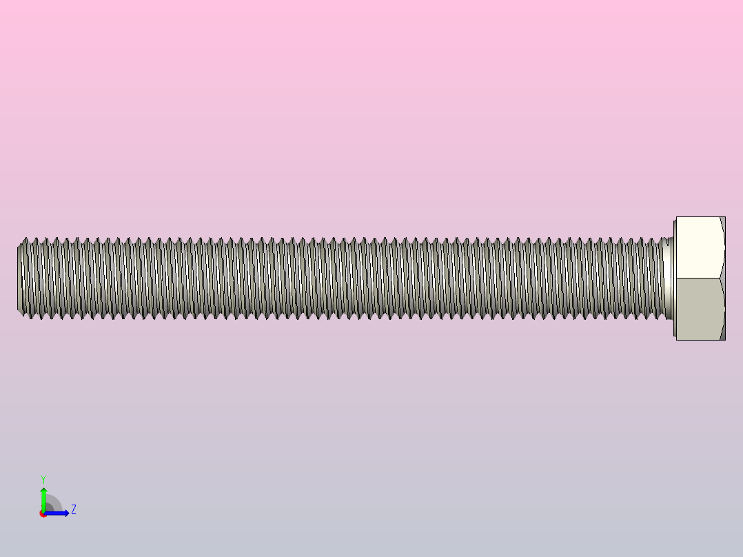 DIN_EN_ISO_4017_M20x160.ipt六角螺栓左视图