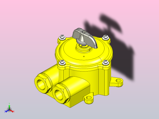 HZ10-10PM_2组合开关三维模型202012