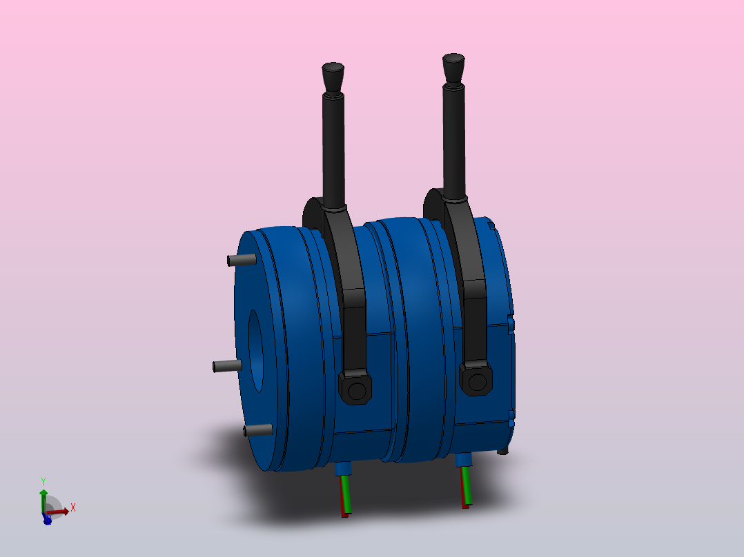 MD-D型电磁圆盘式制动器_MD6-D-11-RL-DC24V主视图