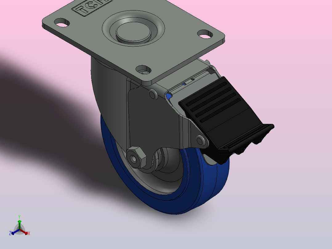 TCH-511-6484854脚轮主视图