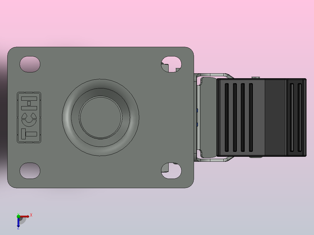 TCH-511-6484854脚轮俯视图