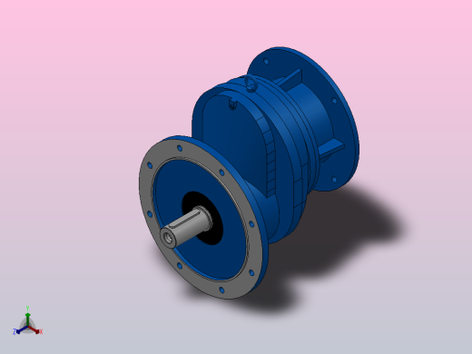 RXF107ZP斜齿轮减速机RXF107-2.24-M1-P200-Φ450正等轴测缩略图