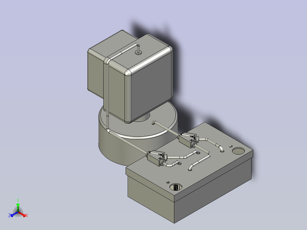 一种冷暖水交替刺激锻炼敏感度器具主视图