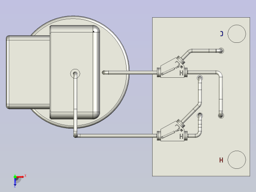 一种冷暖水交替刺激锻炼敏感度器具俯视缩略图