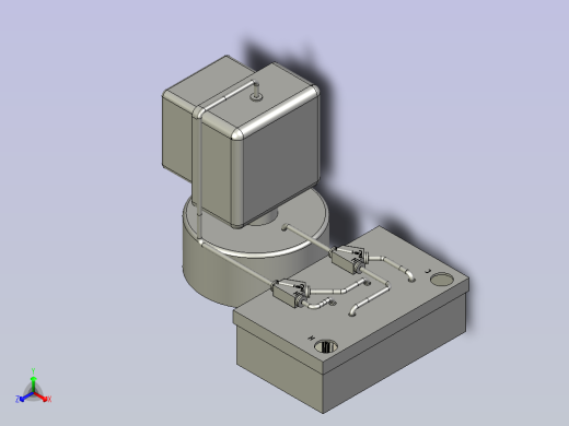 一种冷暖水交替刺激锻炼敏感度器具正等轴测缩略图