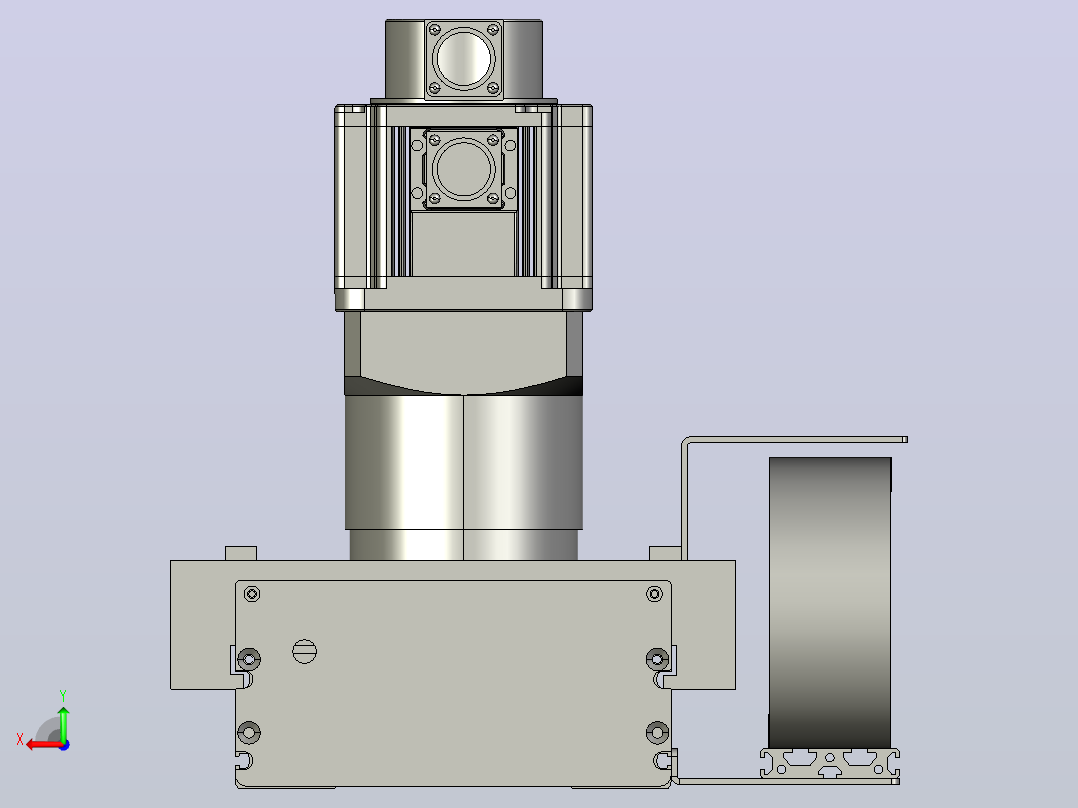TM22F-L3-1300-BC-T1000W-A2-MB-3M齿轮齿条TM22F后视图