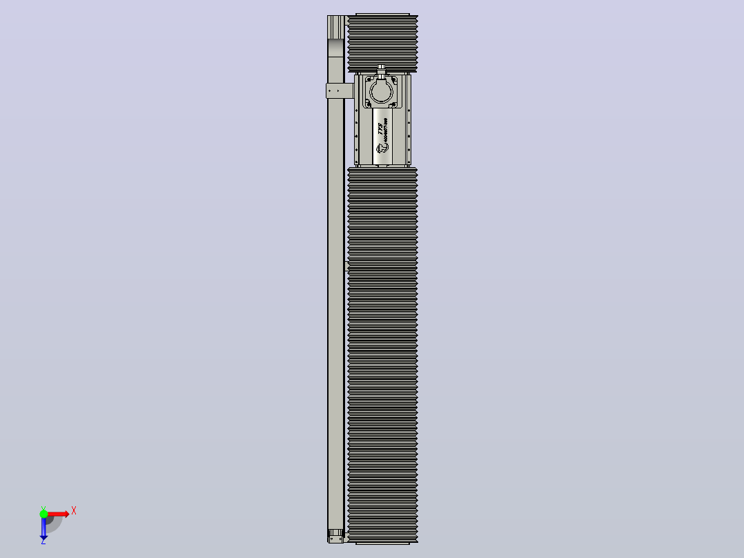 TM22F-L3-1300-BC-T1000W-A2-MB-3M齿轮齿条TM22F俯视图