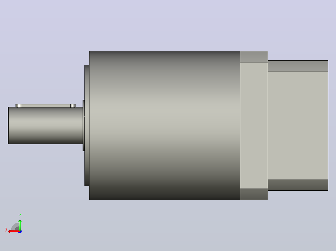 间隙减速器gearbox_gbx160005k_gbk_160_100_4_f后视图