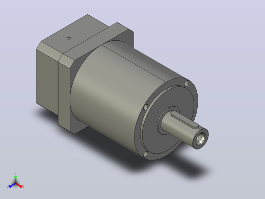 间隙减速器gearbox_gbx160005k_gbk_160_100_4_f正等轴测缩略图