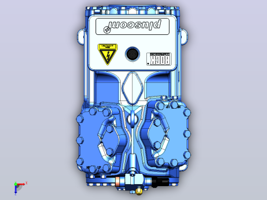 压缩机缸体Gea HG34俯视缩略图