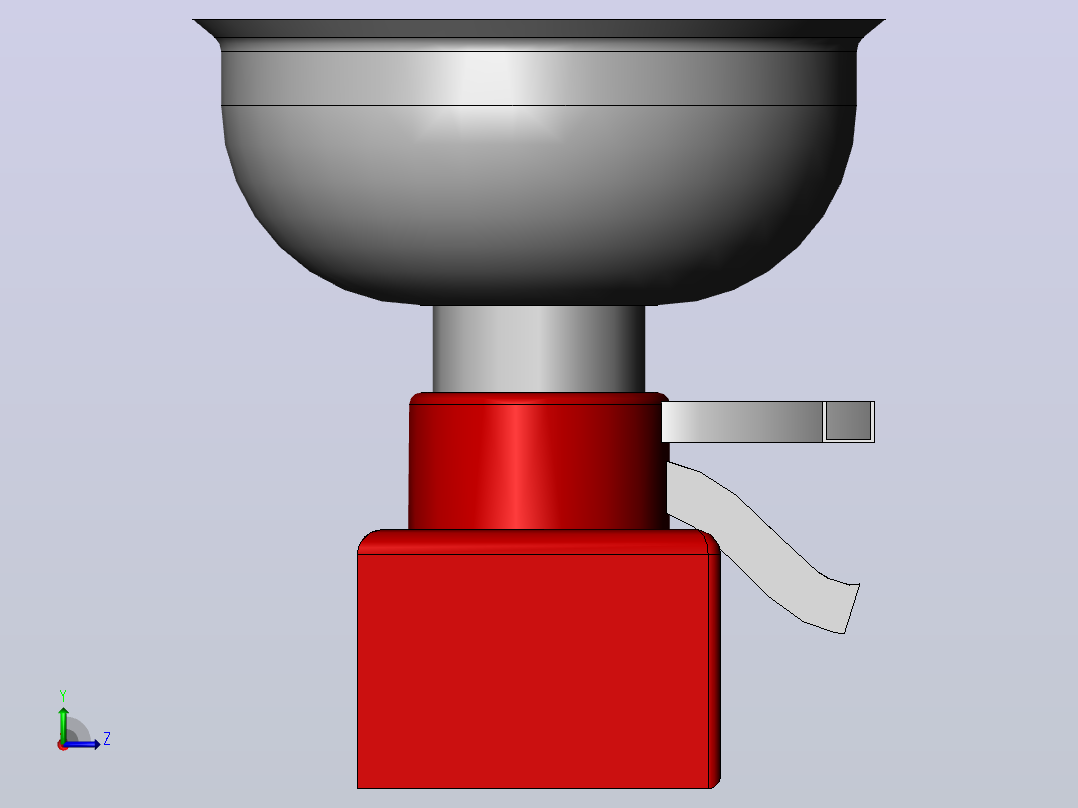 奶油分离器cream-separator-50-lite-1832-模型格式为 sw左视图