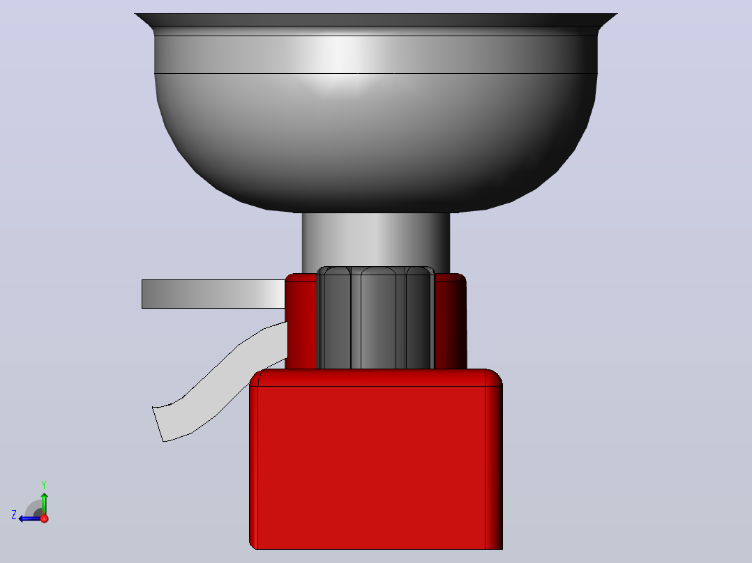 奶油分离器cream-separator-50-lite-1832-模型格式为 sw右视图