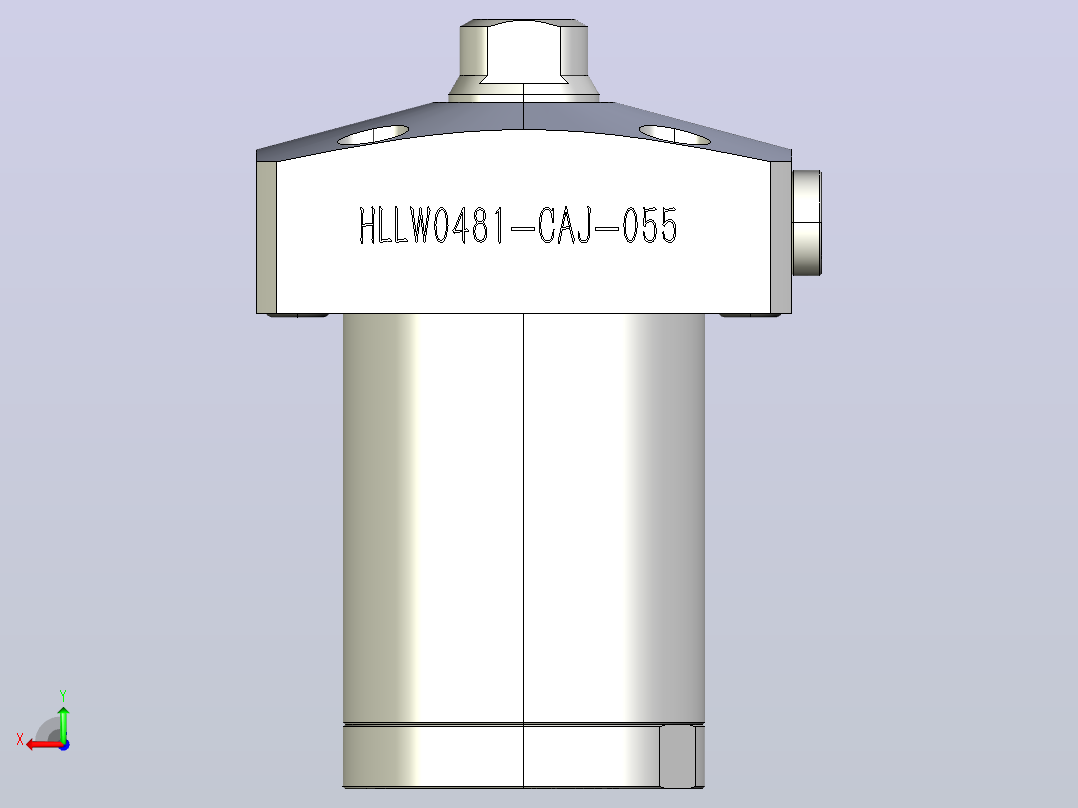 HLLW0481-CAJ-055拉式气检夹紧器后视图
