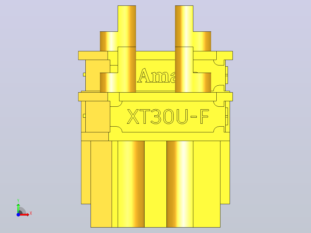 XT30U连接器前视图