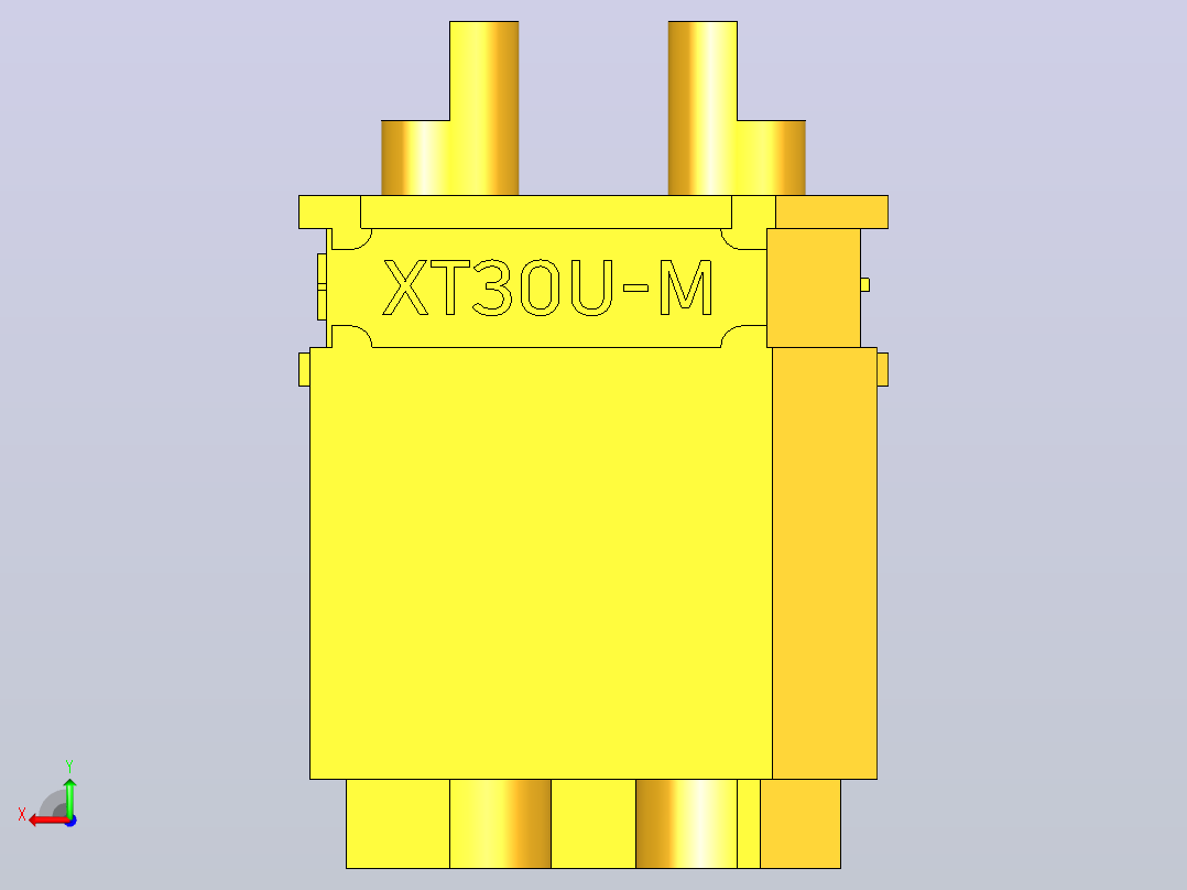XT30U连接器后视图