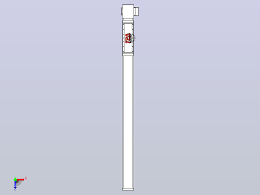 伺服电机集成皮带传动直线执行器TPA-OCB-120-224-L1250-LP-P75-N3俯视缩略图