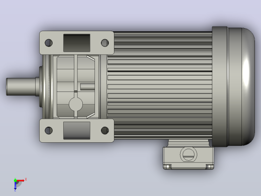 1.5KW-CH型卧式三相铝毂（刹车）马达减速机_CH28-1500俯视缩略图