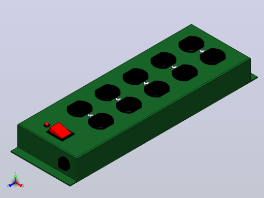 电源板插排正等轴测缩略图