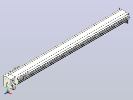 皮带直线轴半封闭可选导轨TPA-HNB-202D-140-L1900-LP-Y-P75-N3正等轴测缩略图