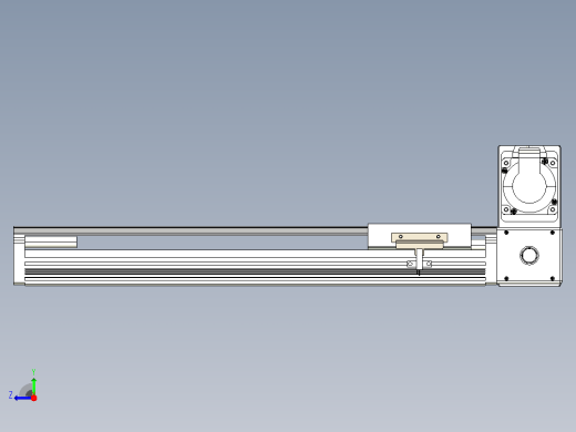 皮带直线轴半封闭可选导轨TPA-HNB-105D-90-L300-RU-C-P20-N3右视缩略图