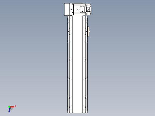 皮带直线轴半封闭可选导轨TPA-HNB-105D-90-L300-RU-C-P20-N3俯视缩略图