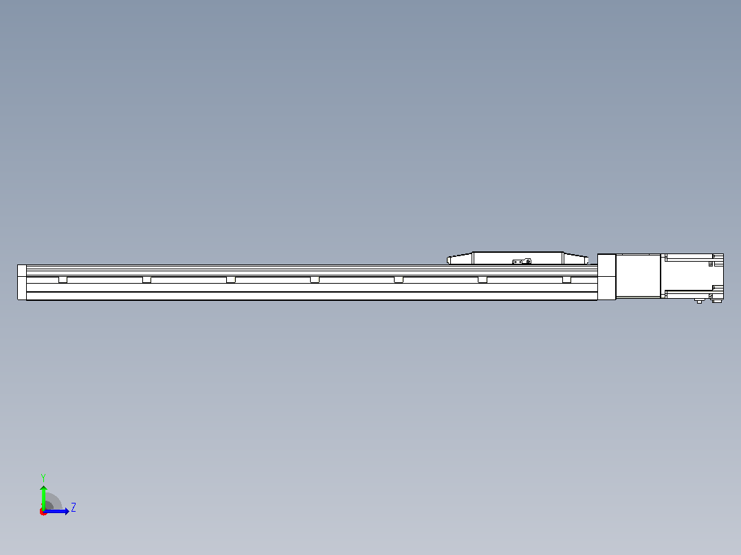 滚珠丝杠直线轴内置导轨TPA-GCR-170-2510C-L750-M-M75-N3左视图