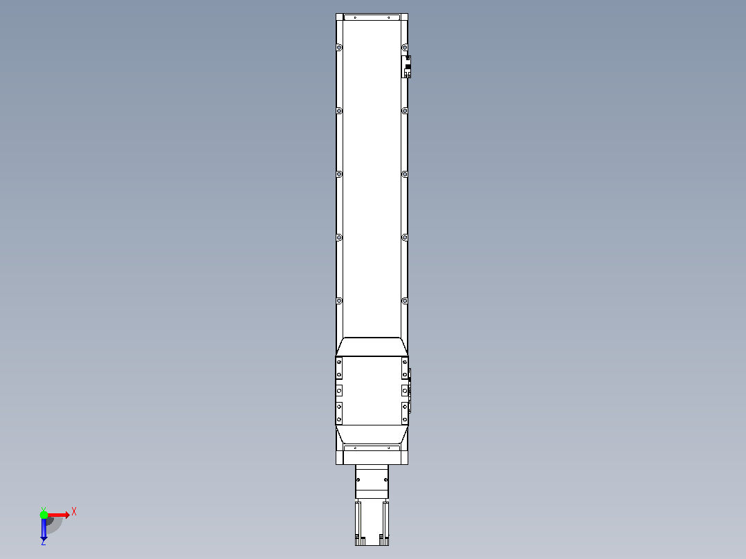 滚珠丝杠直线轴内置导轨TPA-GCR-170-2510C-L750-M-M75-N3俯视图