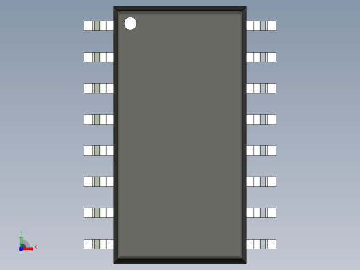 106x SOIC 封装（小外形集成电路）SOIC127P780X205-16N前视缩略图