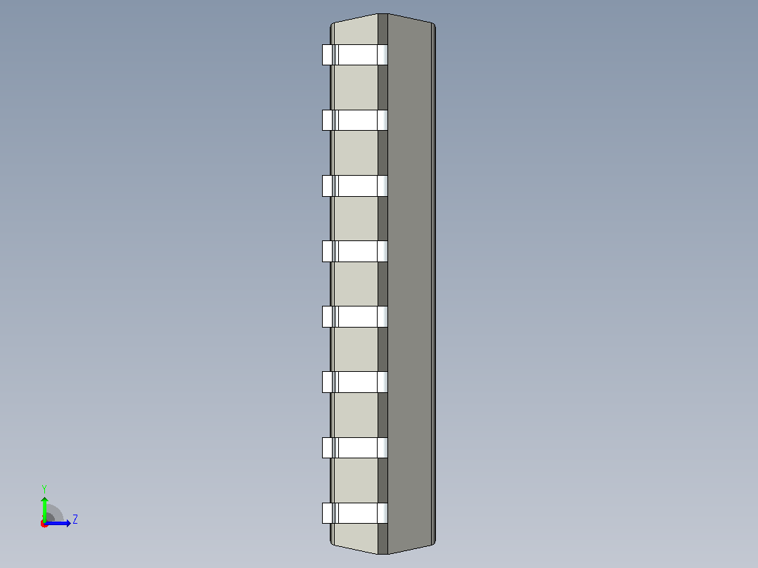 106x SOIC 封装（小外形集成电路）SOIC127P780X205-16N左视图