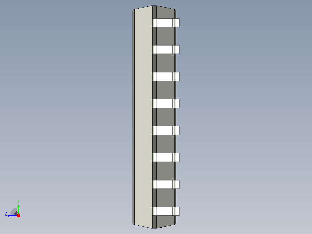 106x SOIC 封装（小外形集成电路）SOIC127P780X205-16N右视图