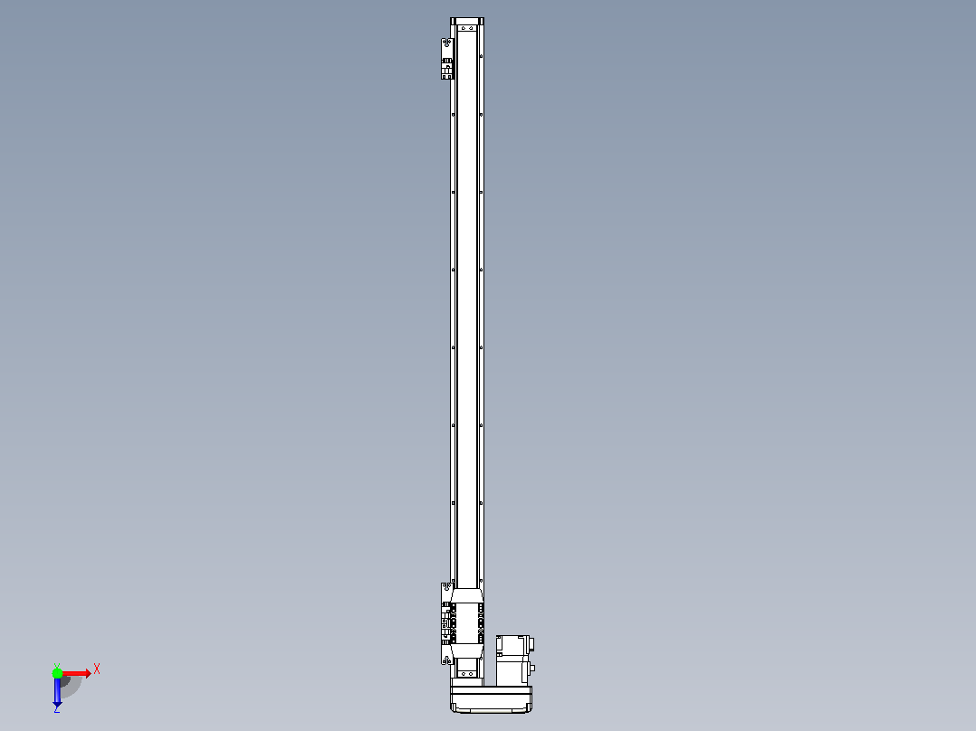 滚珠丝杠直线轴内置导轨TPA-GCR-40-1210C-L700-ML-M10-N3俯视图