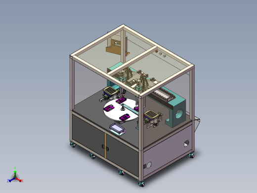 自动化手机标牌组装机sw17可编辑正等轴测缩略图