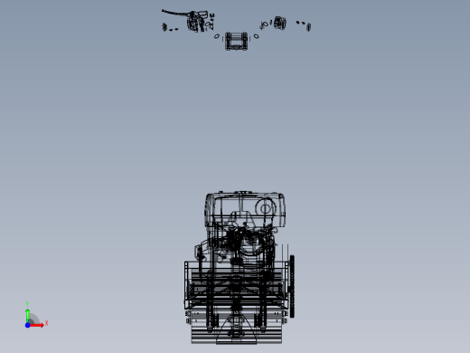 Mini Snow Bike雪地摩托车3D图纸 STP格式前视缩略图