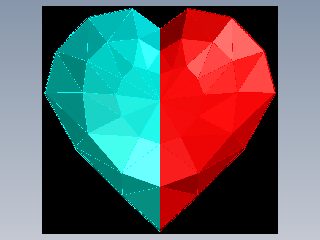 海洋之心(三维样品制作）