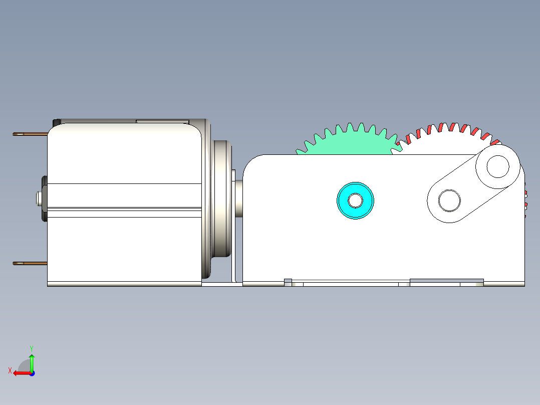 传动装置45后视图