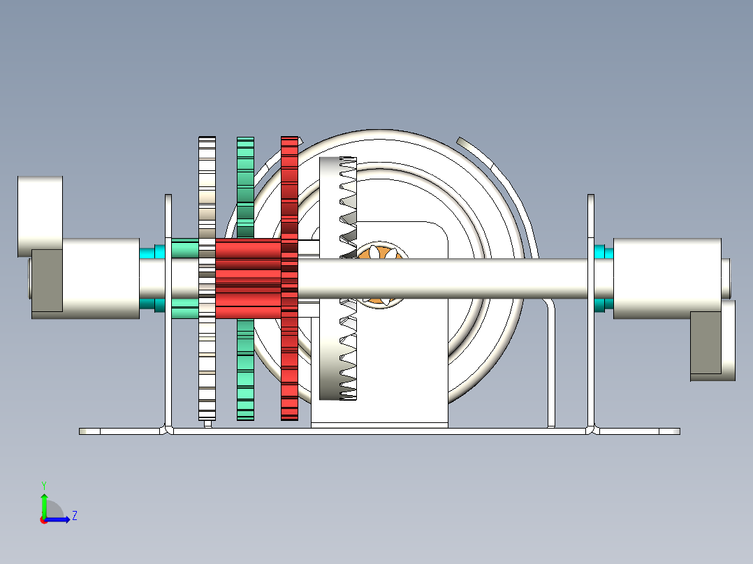 传动装置45左视图