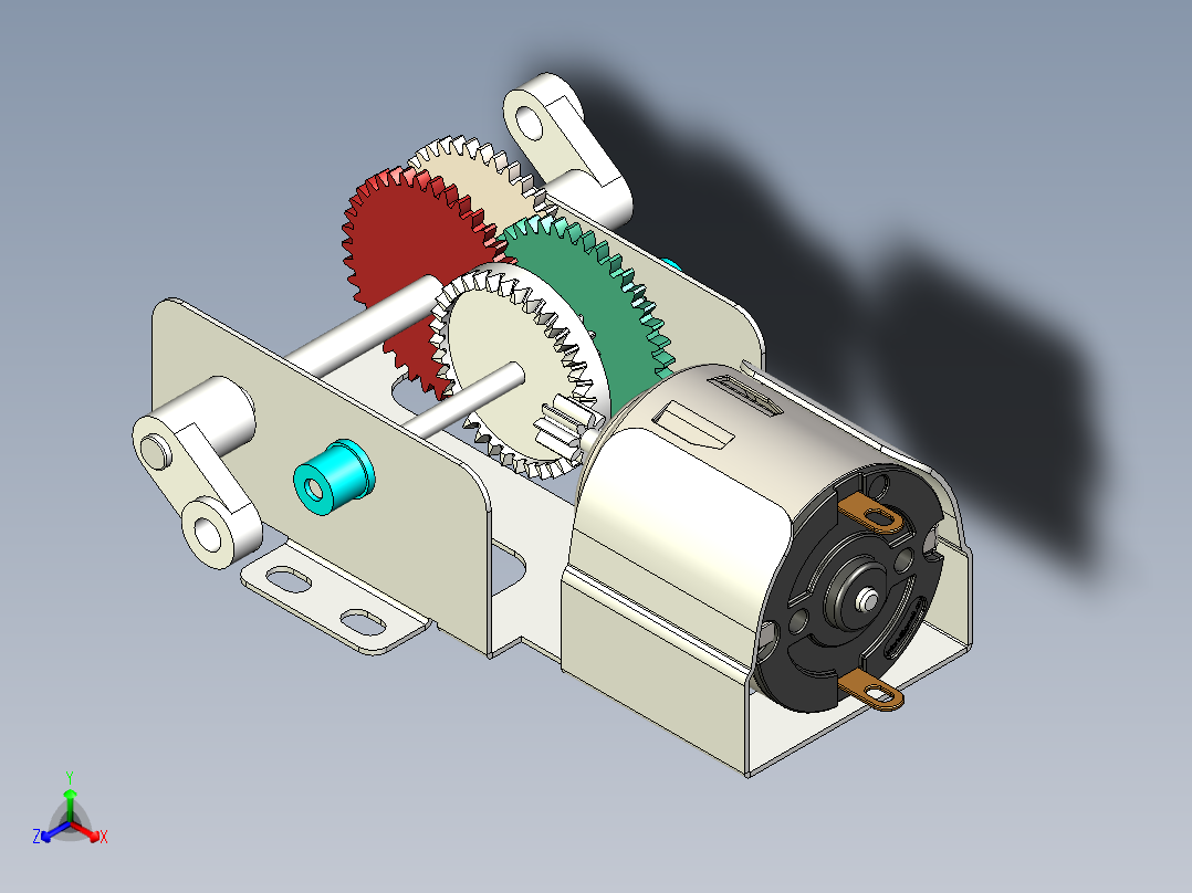 传动装置45正等轴测图