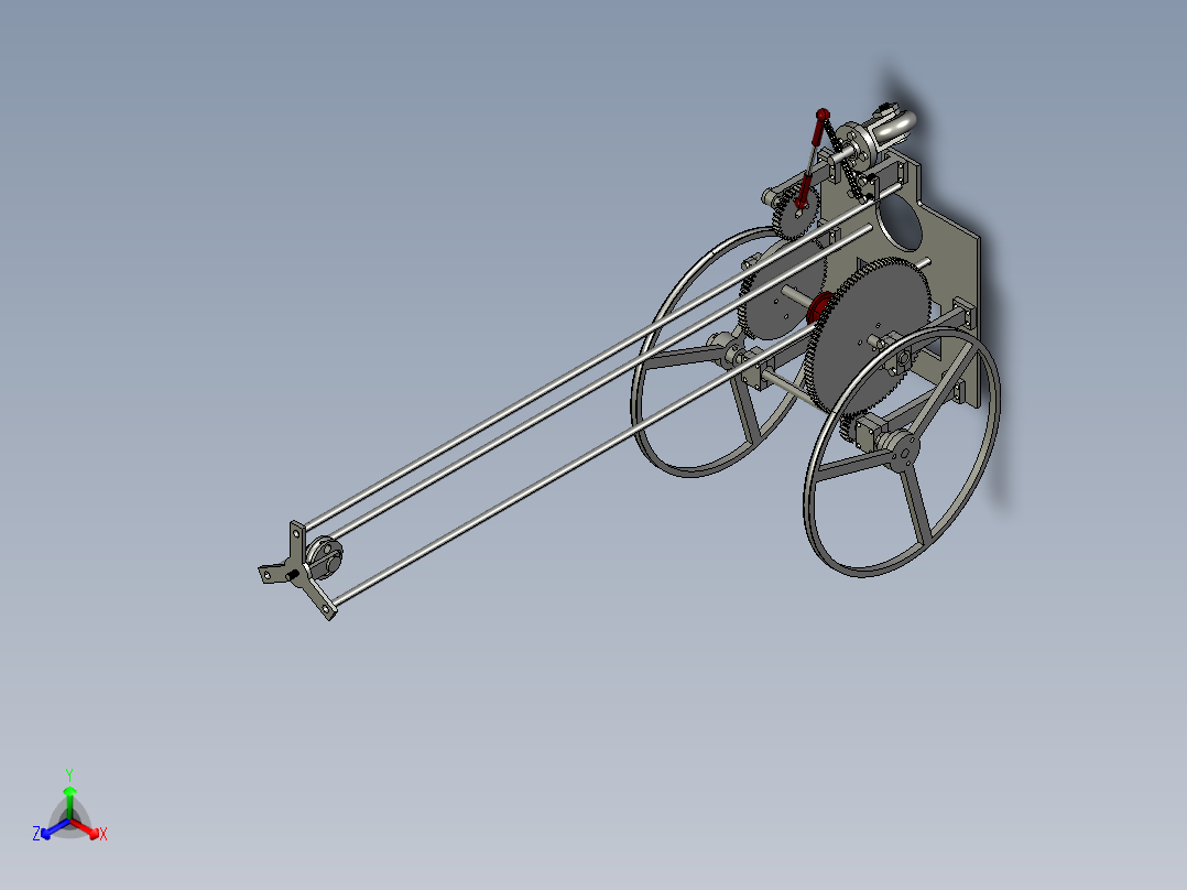 以重力势能驱动的具有“8”字型绕障功能的自行小车设计