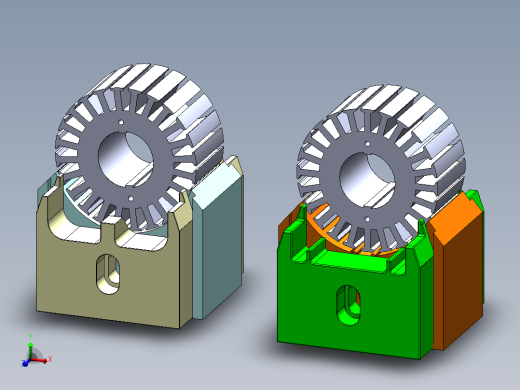 两种类型的卷绕齿轮