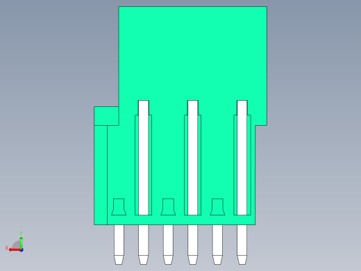 DEGSON 2EDG 系列 5.0mm 可插拔接线端子组-2EDGVT-5.0-06P-14-00AH后视缩略图