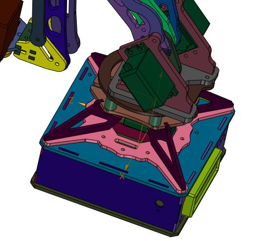 三自由度3D打印机械手臂